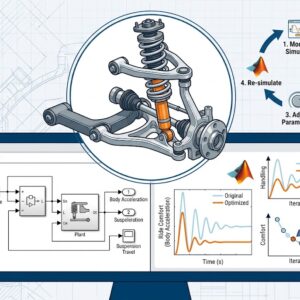 Optimization of Car Suspansion System (MATLAB + Simulink)